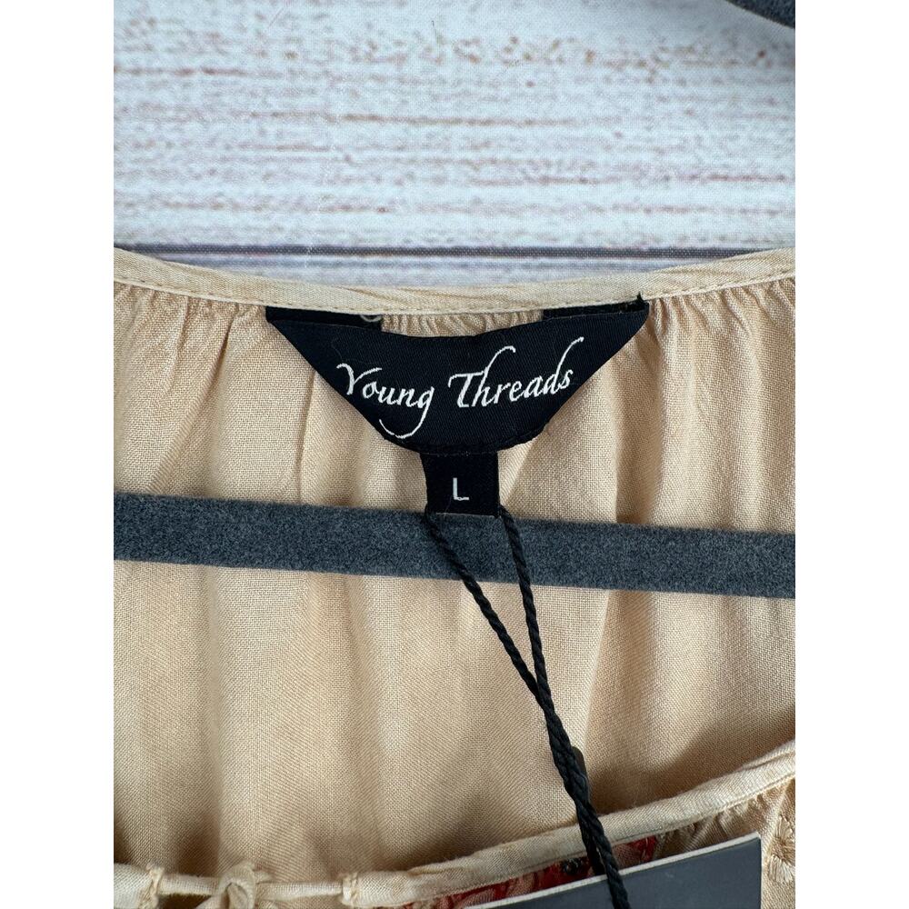 Young Threads Patchwork Embroidered Blouse Womens… - image 5